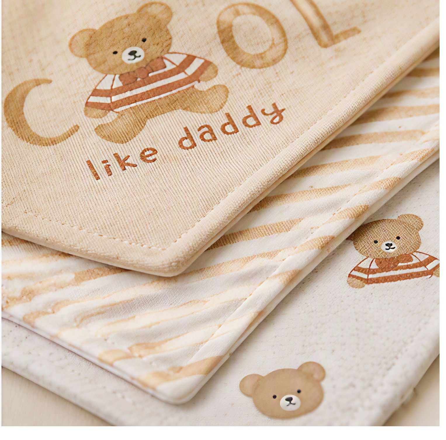 «Cool like Daddy»-Halstücher 3er-Set – 100 % Baumwolle