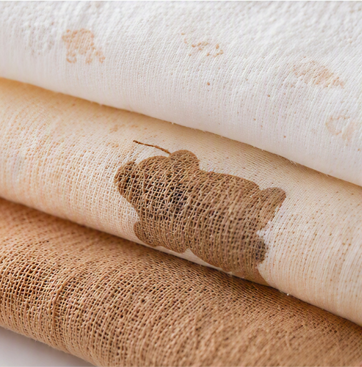 Teddybär Set - Mulltücher 3er-Set – 100% Baumwoll-Musselin, 112x112 cm
