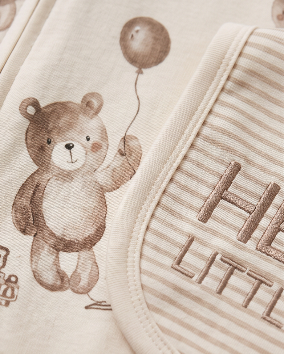 Erstausstattungs-Set Hello Little Bear – Mützchen und Fäustlinge