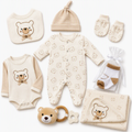 Erstausstattung-Set «Teddybär» – Creme, 8-teilig