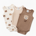 Body-Set «I Love Hugs» – Ärmellos, 3er-Pack