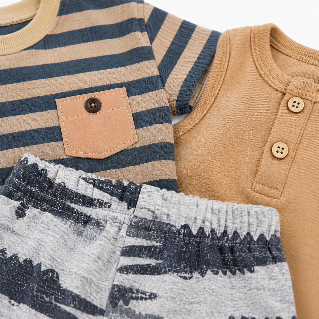 Sommer-Set Krokodil – Shorts aus Baumwolle