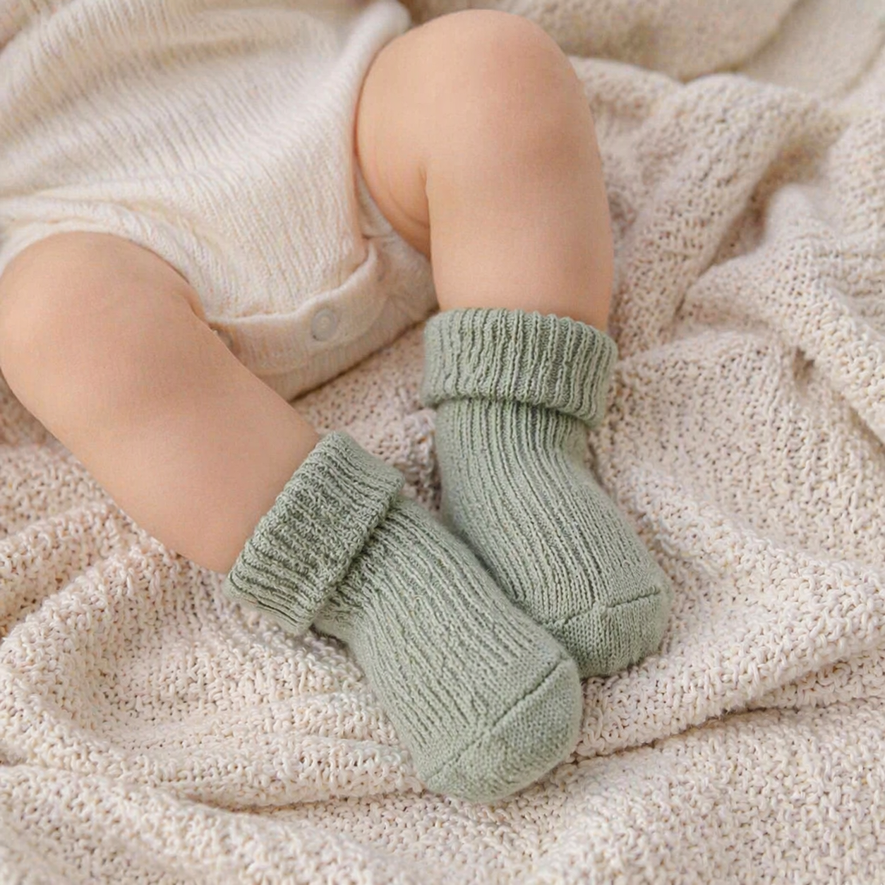 «Neutral Umschlag»-Baby-Söckchen 5er-Set – 100 % Baumwolle