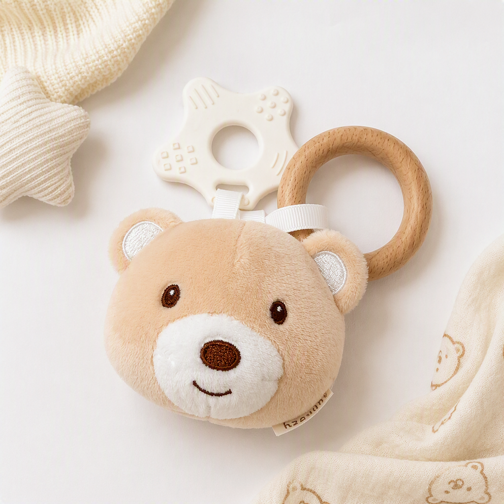 Erstausstattung-Set «Teddybär» – Creme, 8-teilig