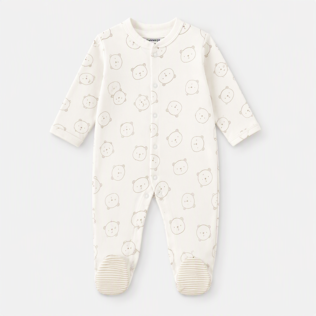 Erstausstattungs-Set Teddybär – Strampler mit Teddy-Motiv