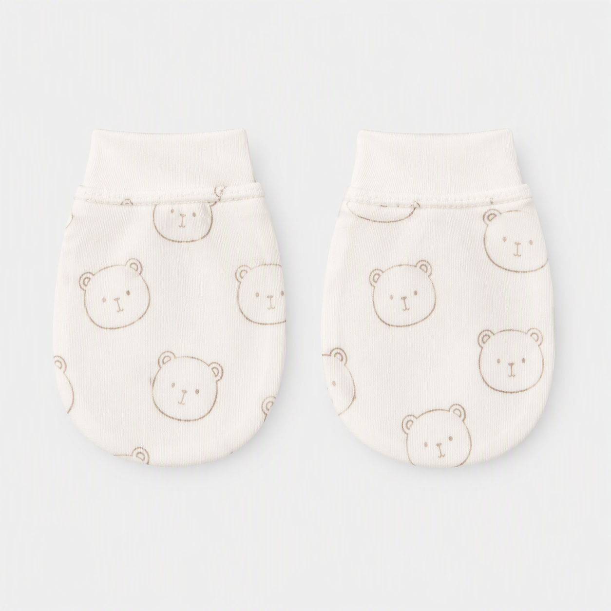 Erstausstattungs-Set Teddybär – Mützchen und Fäustlinge