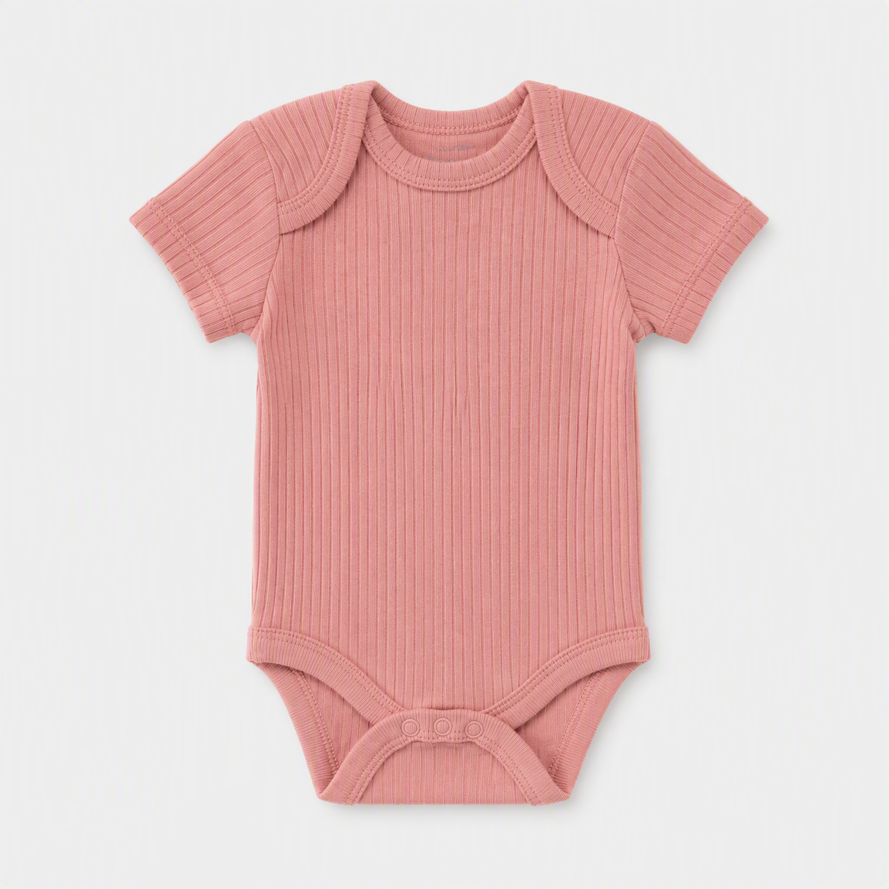 Baby Kurzarm-Body 5er-Set – «Love More» Herzen & Kätzchen (Rosa)