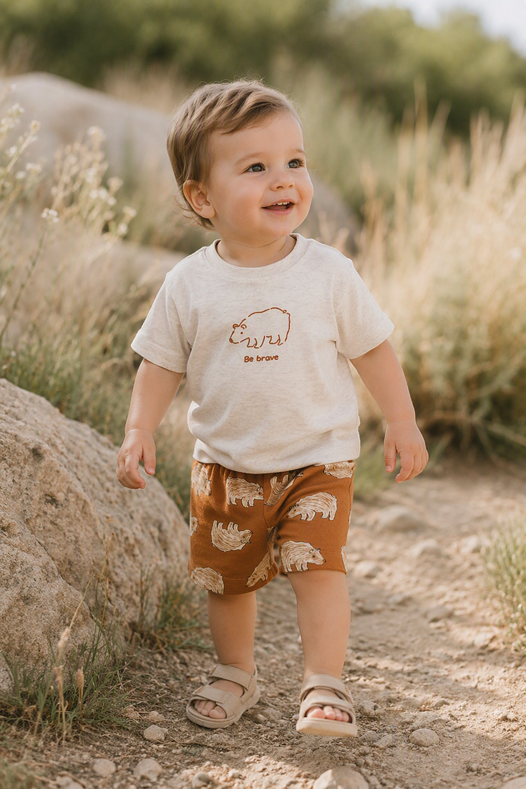 Sommer-Set Be Brave – alle drei Teile zusammengelegt