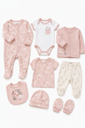 Erstausstattung-Set «Little and Loved» – Rosa Enten, 9-teilig