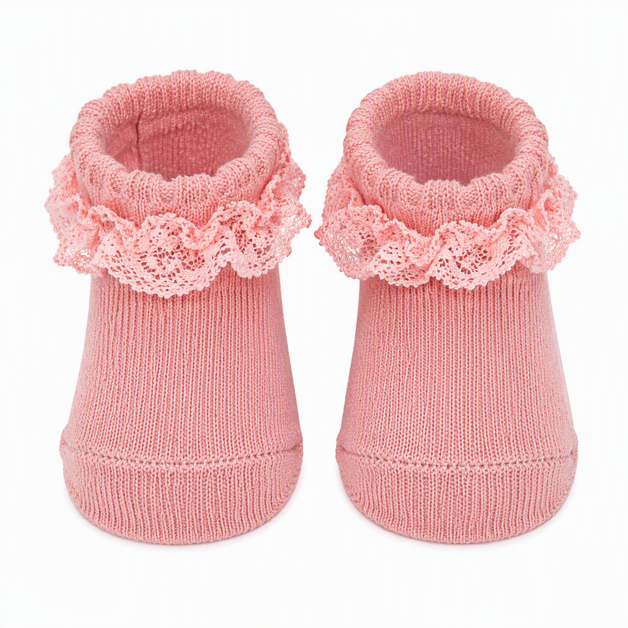 «Spitze &amp; Blümchen»-Baby-Söckchen 5er-Set – 100 % Baumwolle