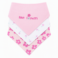 «Baby Flowers»- Halstücher 3er-Set – 100 % Baumwolle