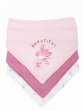 «Beautiful Bird»- Halstücher 3er-Set – 100 % Baumwolle