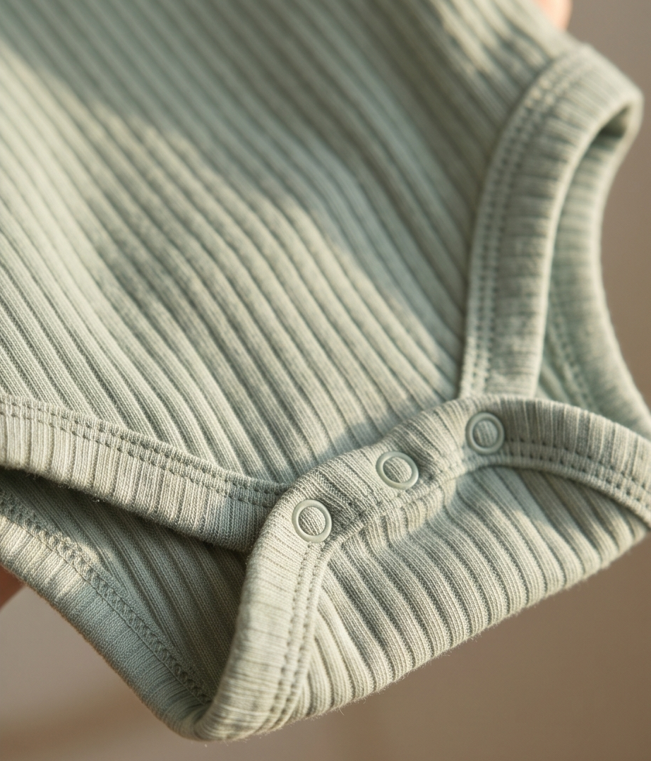 Baby Kurzarm-Body 5er-Set – Ripp Neutral «Growing up strong»