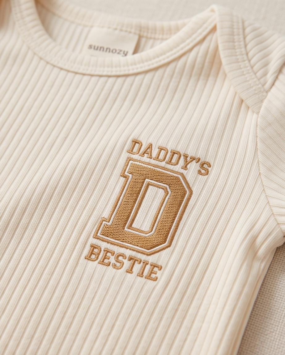 Baby Kurzarm-Body 5er-Set – Ripp Neutral «Growing up strong»