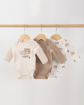 Langarm-Body I Love My Mummy in Creme – Vorderansicht