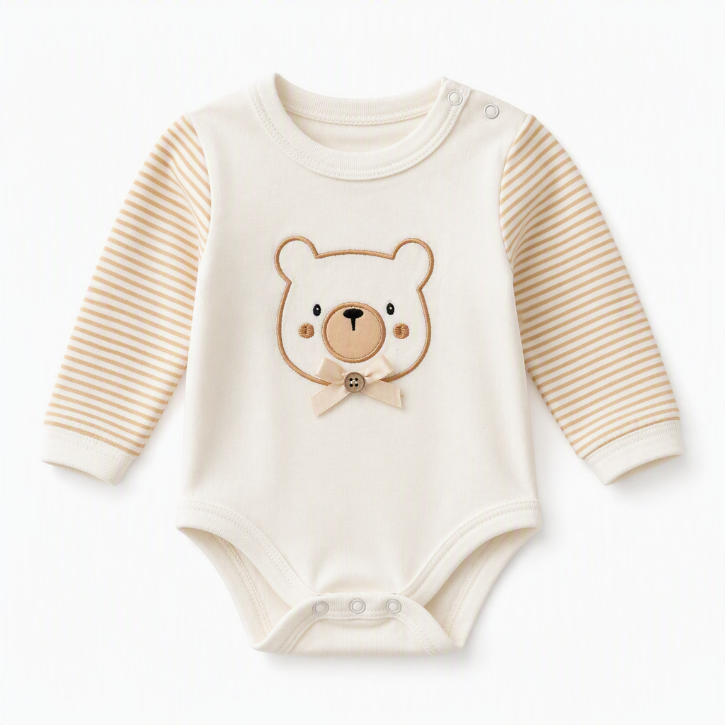 Erstausstattung-Set «Teddybär» – Creme, 8-teilig
