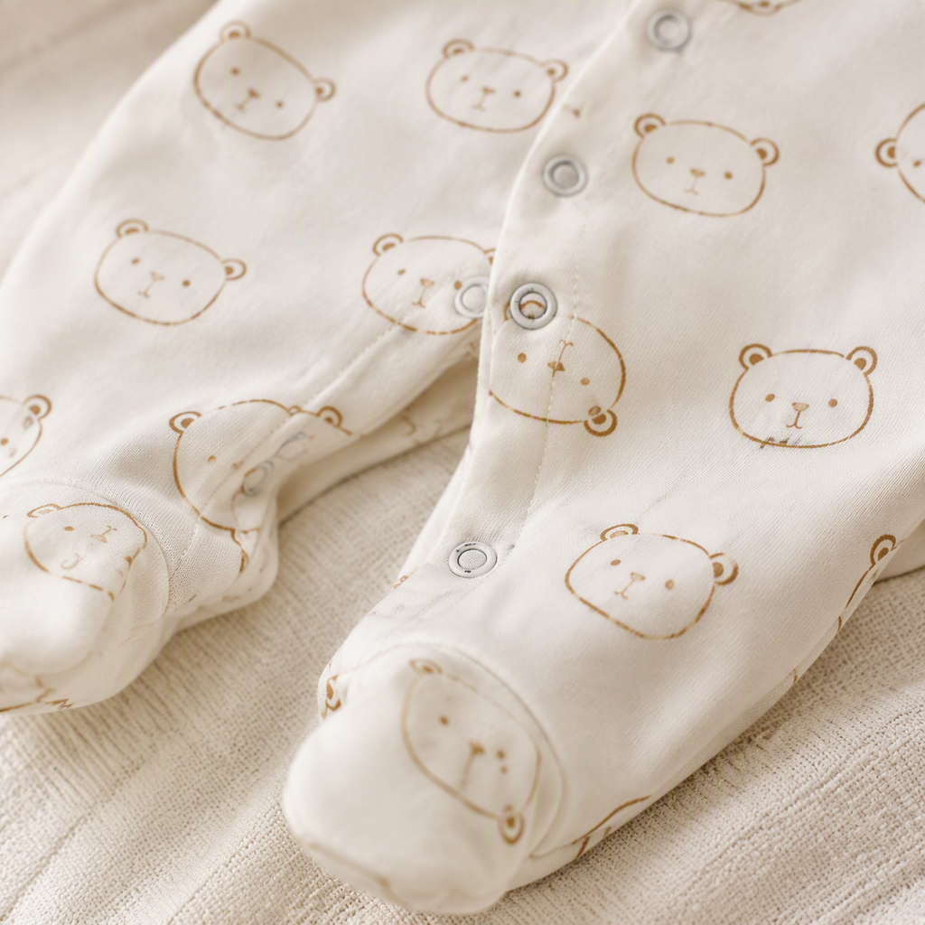 Erstausstattung-Set «Teddybär» – Creme, 8-teilig