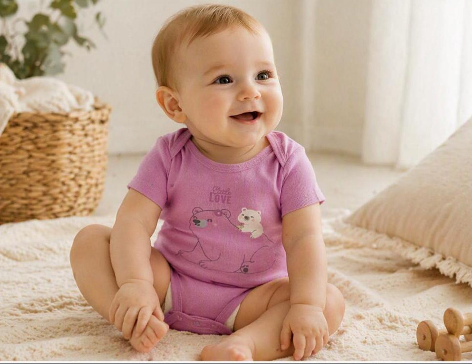 Body-Set «Little Love» Rosa 5er-Pack – Bild 3 | sunnozy Babykleidung Schweiz