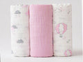 Mulltücher 3er-Set 100% Baumwoll-Musselin 112x112 cm | sunnozy Babykleidung Schweiz