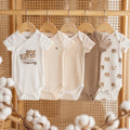 Body-Set «I Love My Mummy» Kurzarm 5er-Pack in Naturtönen | sunnozy Babykleidung Schweiz