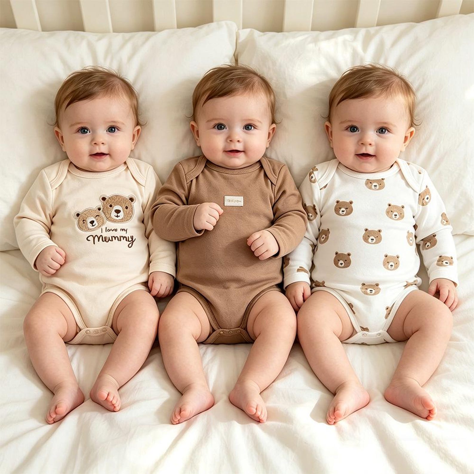 Body-Set «I Love My Mummy» Langarm 3er-Pack – Bild 3 | sunnozy Babykleidung Schweiz