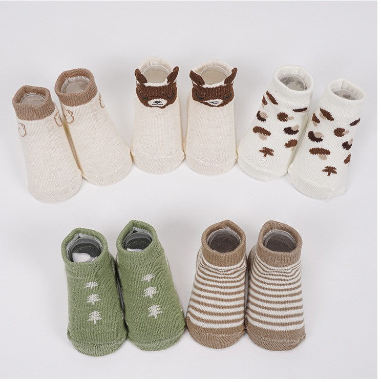 «Tier und Natur»-Baby-Söckchen 5er-Set – 100 % Baumwolle (Kopie) (Kopie)